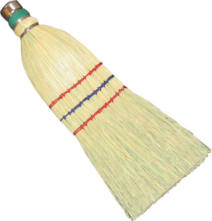 Lehman's Amish-Made Barn Broom - Large Authentic Corn Straw, Wood Handle, 57 In
