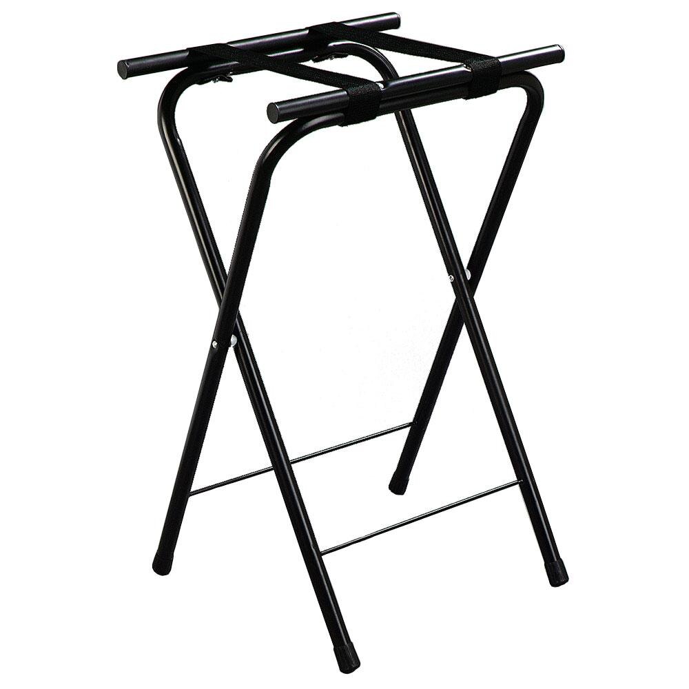 Carlisle C362503 31 1/2" Folding Black Metal Tray Stand
