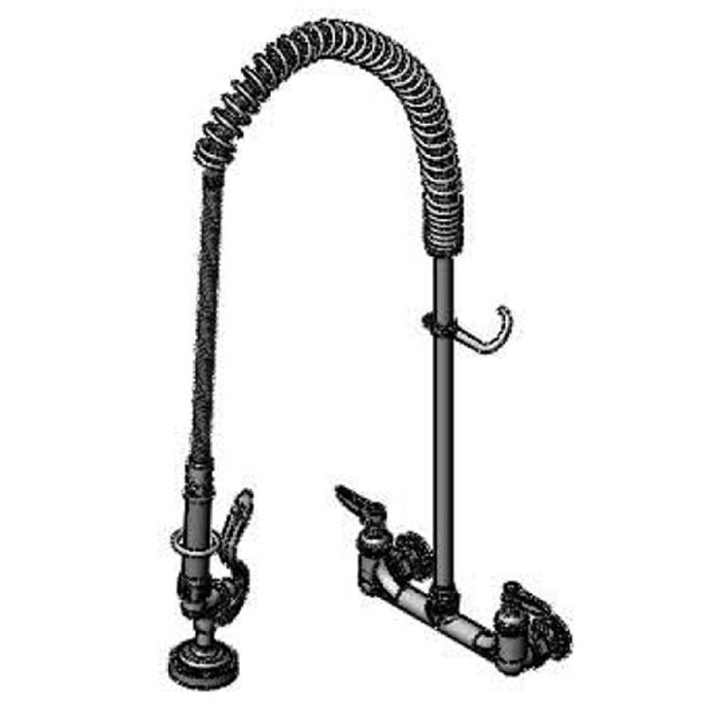 0133-B Easy Install Wall Mount Pre Rinse Faucet with 8 ...