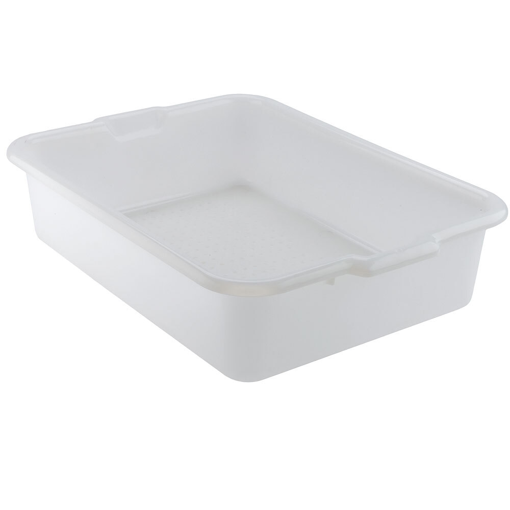 20" x 15" x 5" White Perforated Bus Box