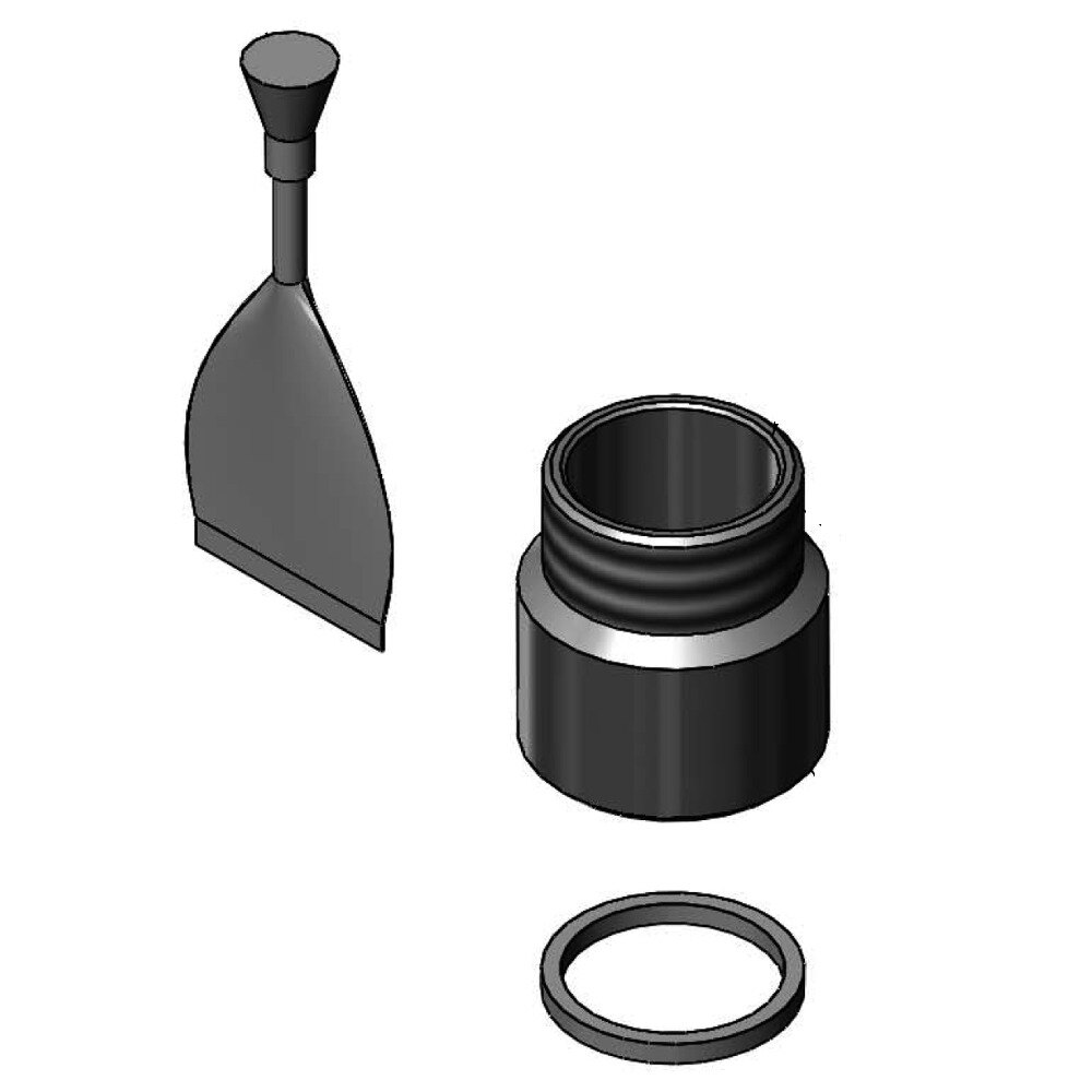 T&S EZSWIVELCZ Rigid Adapter for Chicago, Zurn, and Qualis Faucet