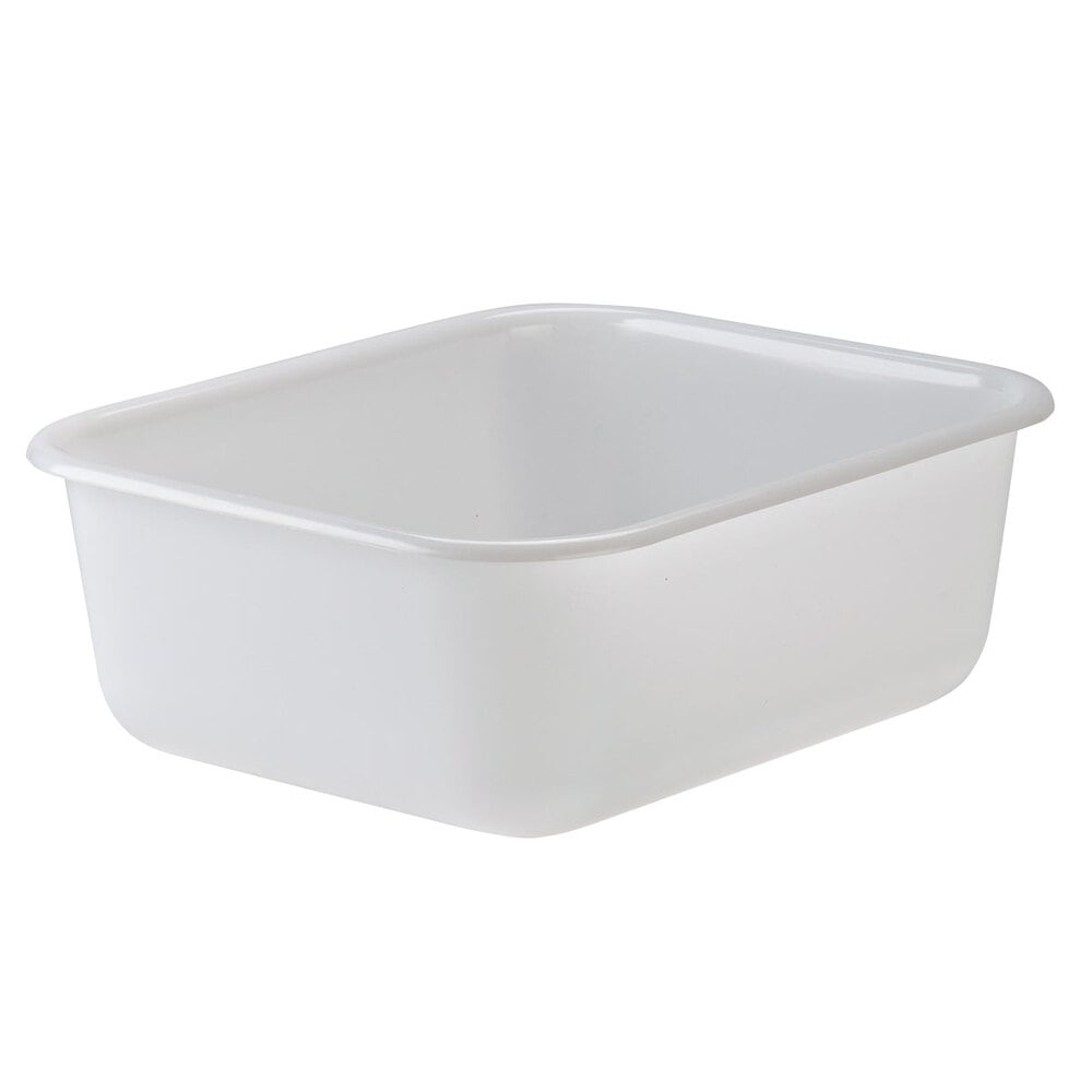 14" x 13" x 5" Plastic White Storage Box