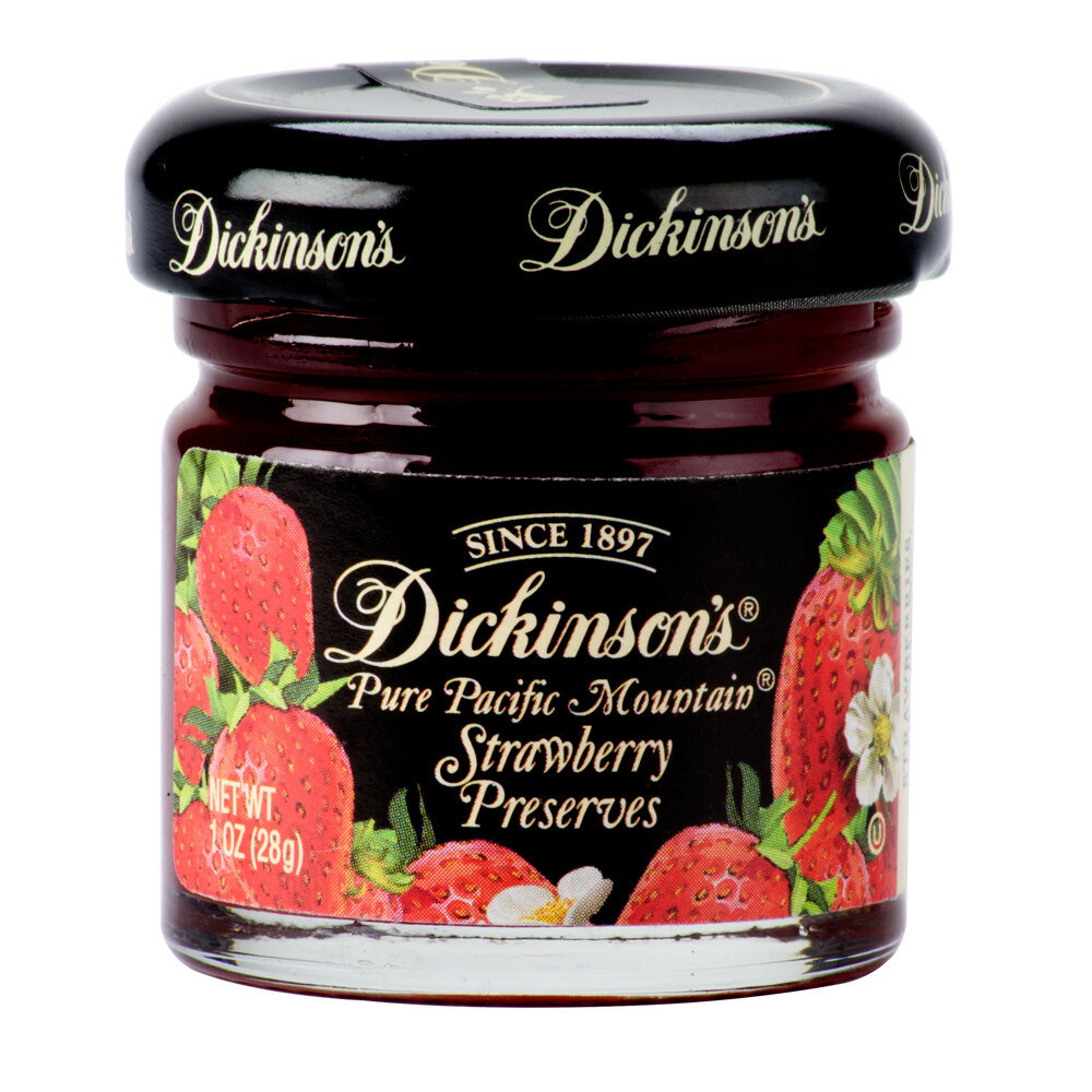 Dickinson's Pure Pacific Mountain Strawberry Fruit Preserves (72) 1