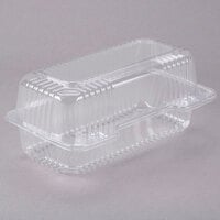 Dart C19UT1 StayLock® 8 1/2 inch x 4 1/2 inch x 3 5/8 inch Clear Hinged Plastic Small High Dome Oblong Container - 250/Case
