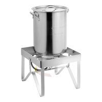 Backyard Pro BP30-SSKIT All Stainless Steel 30 Qt. Turkey Fryer / Seafood Boiler Kit - 55,000 BTU