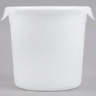 Round, White Food Storage Containers & Lids