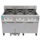 Electric Floor Fryers with Built-In Filtration System