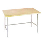 Wood Top Work Tables with Open Base