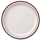 Narrow Rim Brown Speckle China Dinnerware