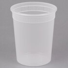Newspring SD5032Y 32 oz. Translucent Round Deli Container - 480/Case