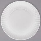 9 inch White Economy Paper Plate - 1000/Case