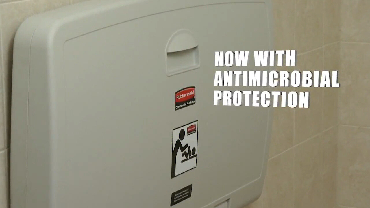 Rubbermaid 781988 Vertical Baby Changing Station (FG781988LPLAT)