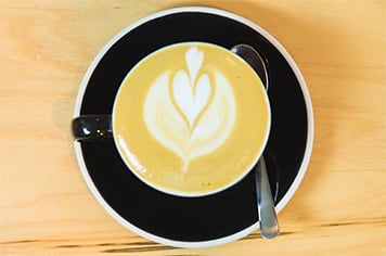 tulip latte art