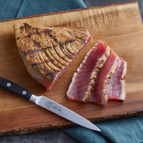 sliced grilled tuna