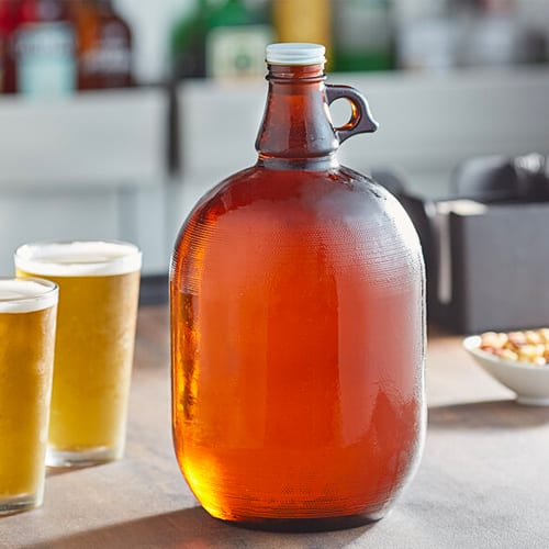 Large Beer Growler On Table