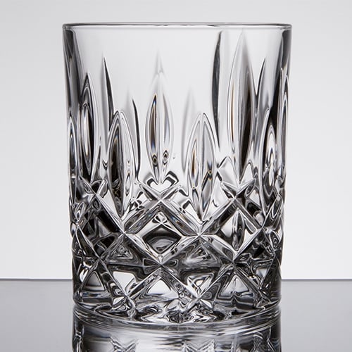 Crystal old fashion drinking glass