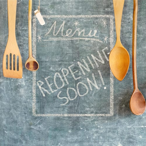 Restaurant Reopening Soon Sign