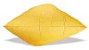 bottom of yellow bag with flat seal