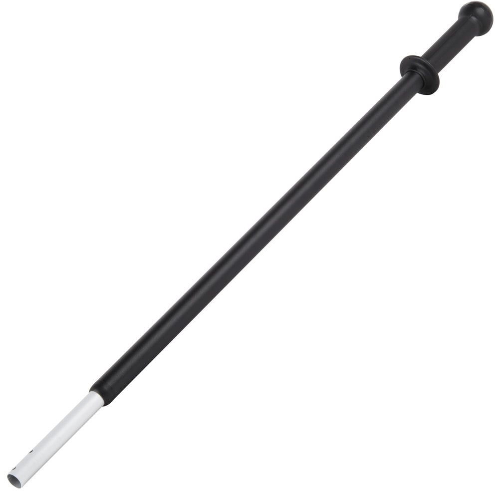 Black mop handle for microfiber mop heads