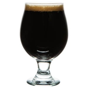 American Stout in a Belgian beer glass