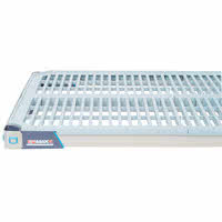 Left section of a polypropylene wire shelf