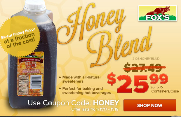 Fox's Honey Blend on Sale!