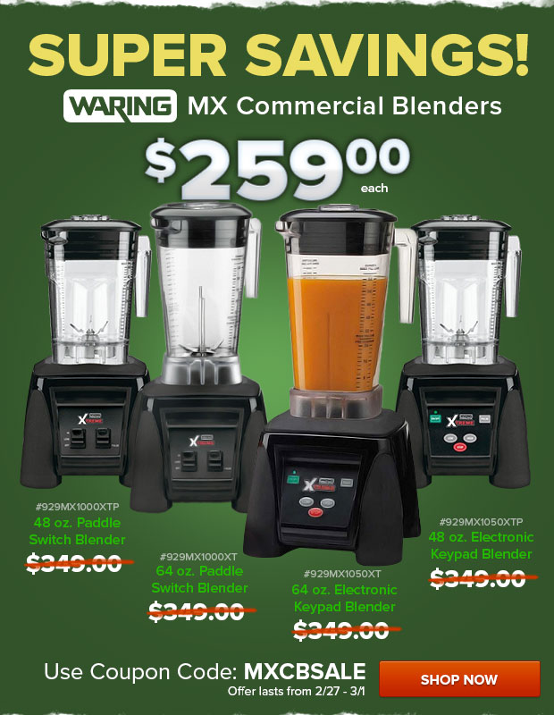 Super Savings on Waring MX Series Blenders