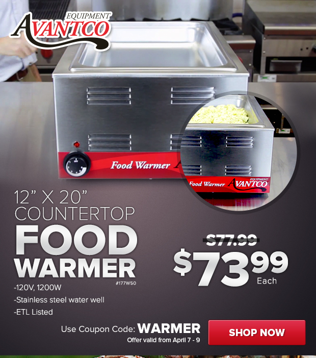 Avantco Countertop Food Warmer on Sale!