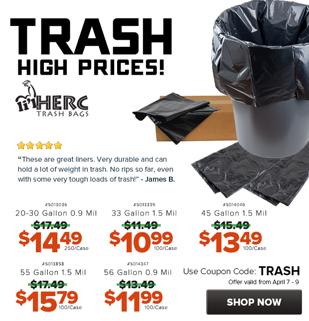 Lil Herc Trashcan Liners on Sale!