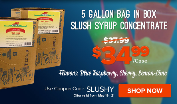 Fox's Bag in Box Slush Syrup Concentrate