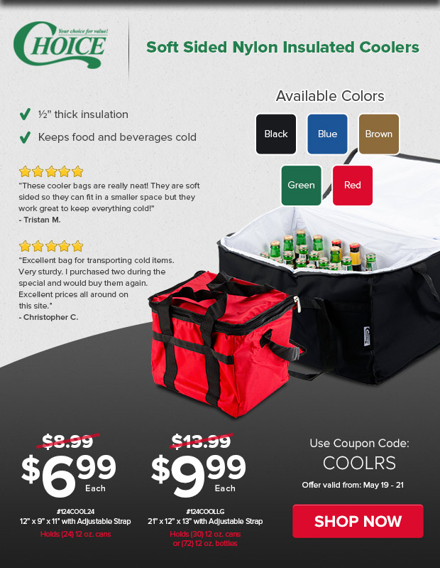 Choice Soft Sided Cooler Bags