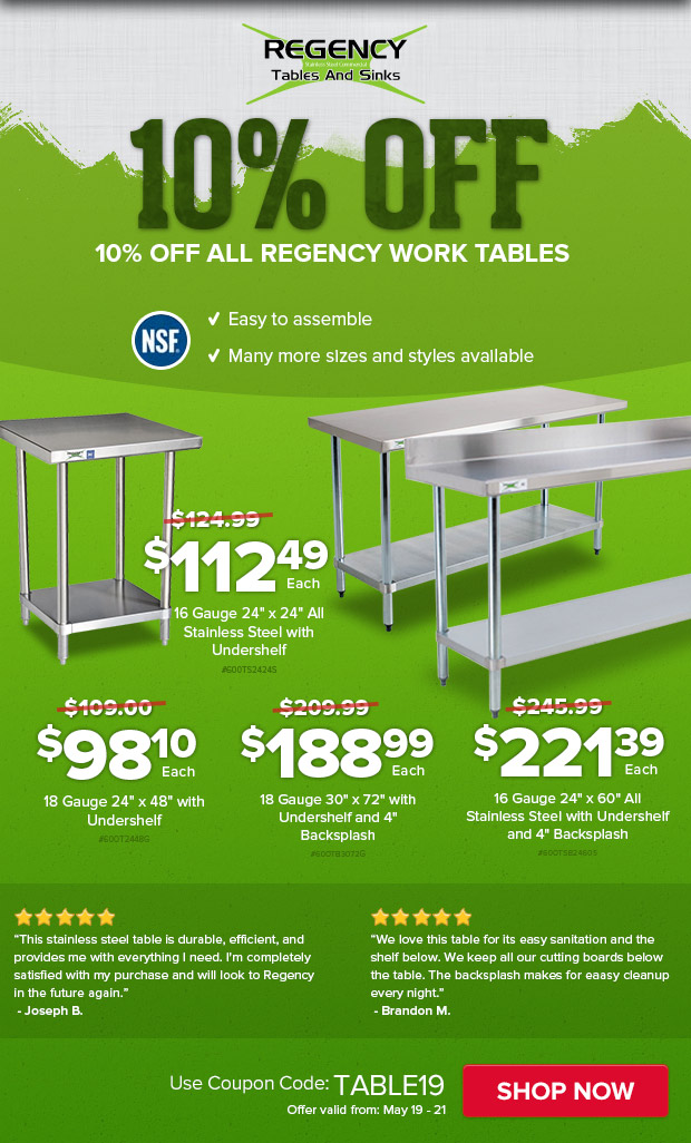 Regency Work Tables
