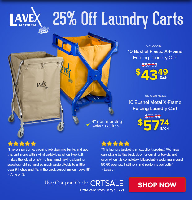 25% Off Laundry Carts