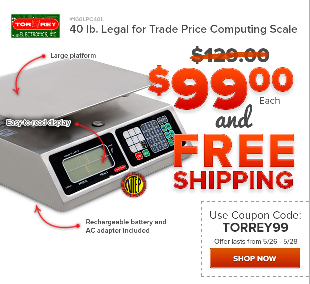 40 lb. Legal Trade Computing Scale on Sale