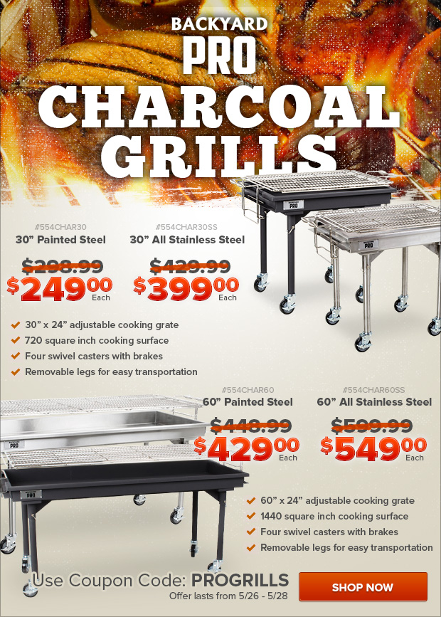 Backyard Pro Charcoal Grills on Sale