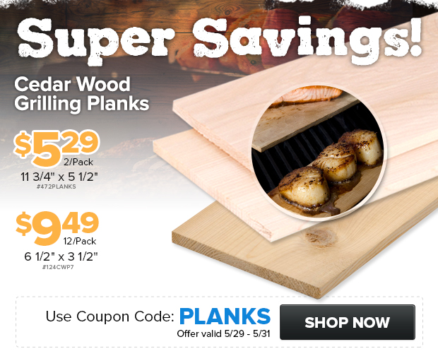 Cedar Wood Grilling Planks on Sale!