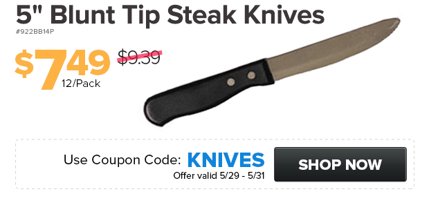 Blunt Tip Steak Knives on Sale!