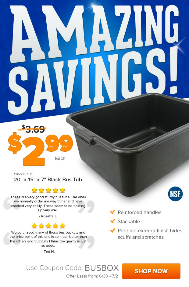 Bus Tub $2.99!