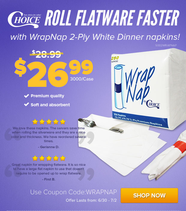 Choice WrapNap Napkins On Sale!