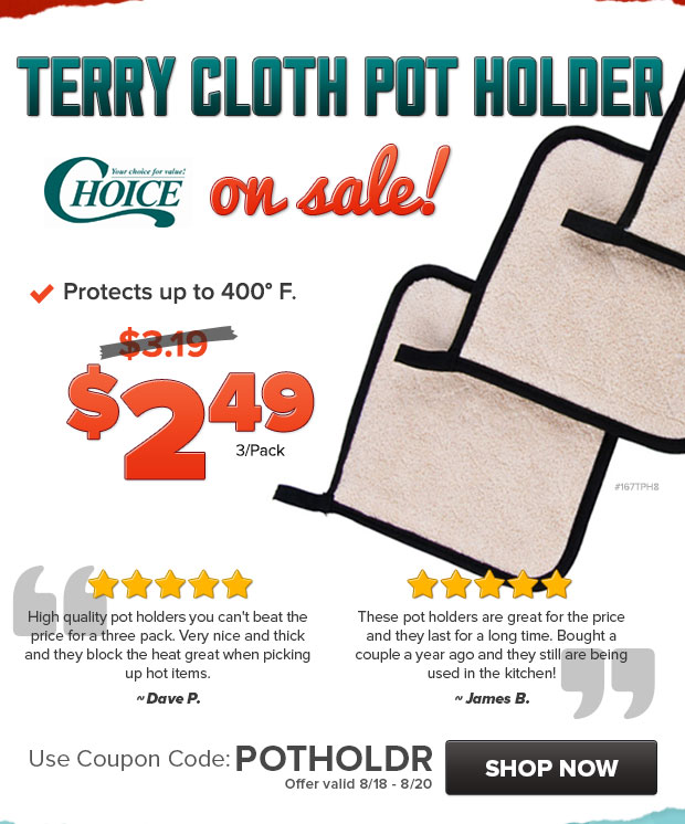 Terry Cloth Pot Holder