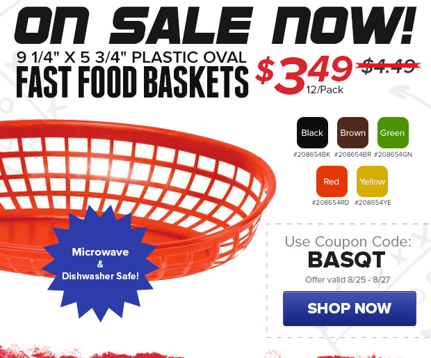 Fast Food Baskets on Sale!