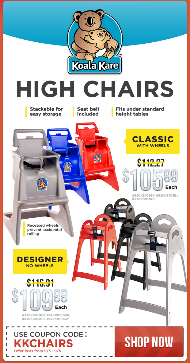 Koala Kare High Chairs on Sale!