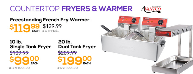 Countertop Fryers and Warmer