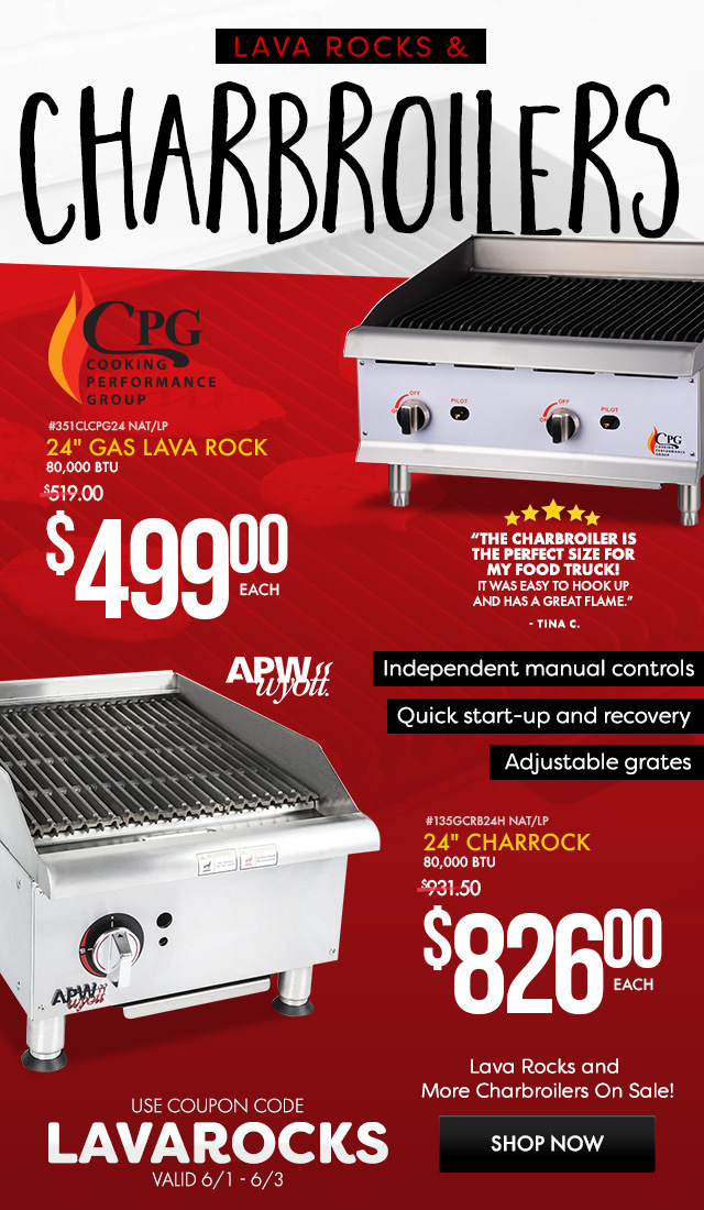Lava Rock Charbroilers