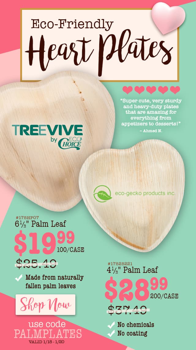 Eco-Friendly Heart Plates