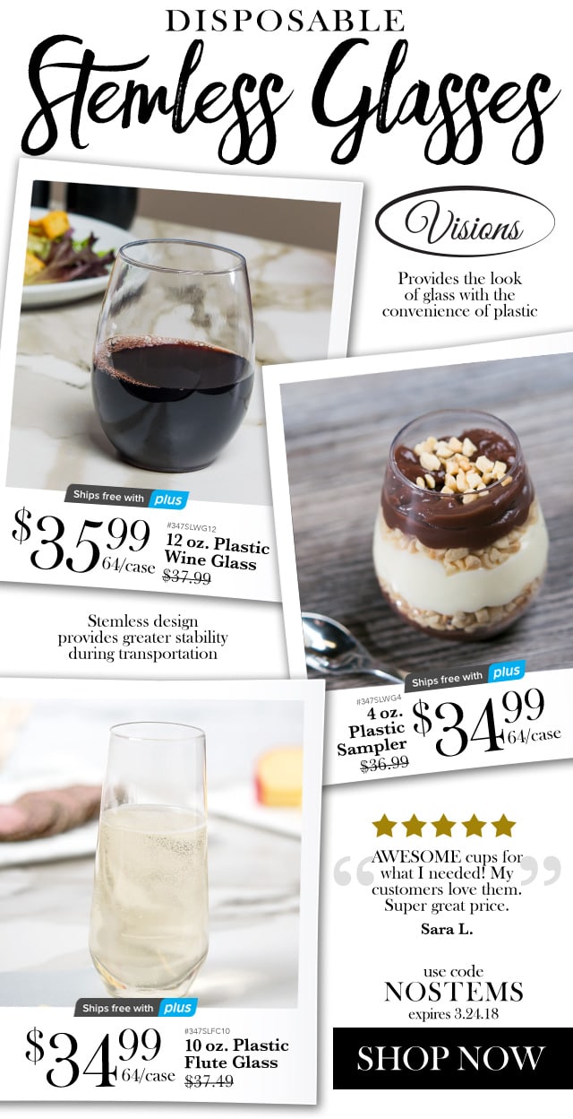 Disposable Stemless Glasses