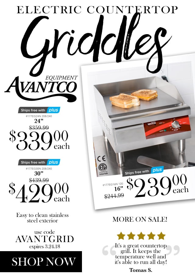 Electric Countertop Griddles