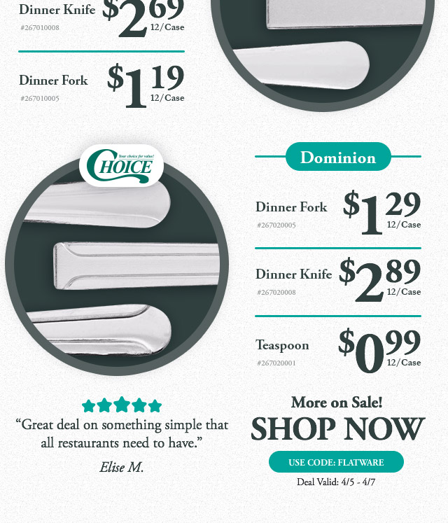 Stainless Steel Flatware