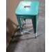 Scratch and Dent Lancaster Table & Seating Alloy Series Seafoam Stackable Metal Indoor / Outdoor Industrial Barstool with Drain Hole Seat Main Thumbnail 6