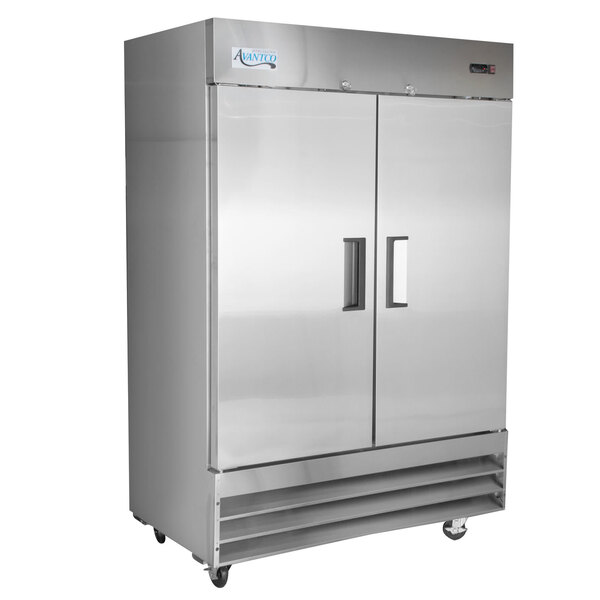 Avantco solid two door reach-in refrigerator